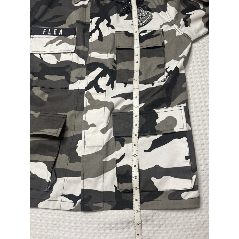 Josie Bruno Vintage By Request Sequin Embellished Camo Jacket M-LG Rare Signed - Picture 10 of 12